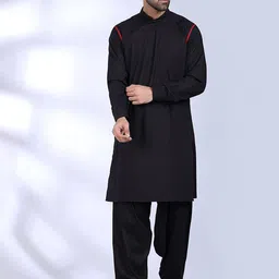 MIDAV Mandarin Collar Cotton Angrakha Kurta-picture-47