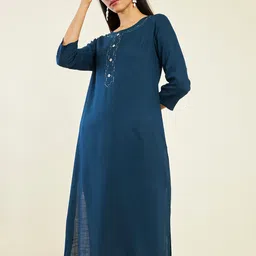 Soch Round Neck Sequined Kurta-picture-23
