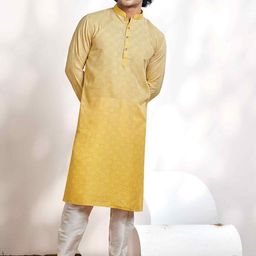 Vardha Men Thread Work Handloom Kurta-15