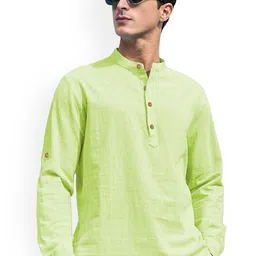 EdinWolf Mandarin Collar Cotton Slim Fit Straight Kurta-image-56