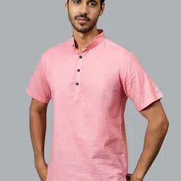 EdinWolf Mandarin Collar Cotton Slim Fit Straight Kurta-image-96