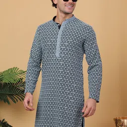 Anouk Geometric Printed Empire Straight  Kurta-picture-40