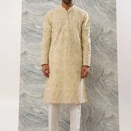 KALPRAAG Sequinned Kurta With Trousers-image-73