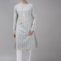 See Designs Men Striped Pure Cotton Kurta-image-44