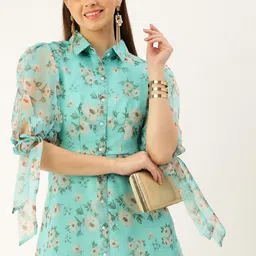 Ethnovog Women Floral Printed Kurta-image-82