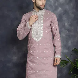 Jompers Mandarin Collar Geometric Printed Kurta-11