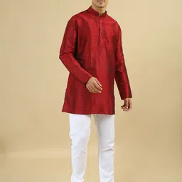 TATTVA Men Thread Work Grandeur & Majestic Artwork Kurta-picture-46