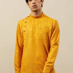 Manyavar Mandarin Collar Regular Sleeves Kurta-image-80