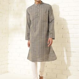 Fabindia Striped Cotton Straight Kurta-picture-12