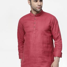 allan peter Band Collar Pure Cotton Kurta-picture-24