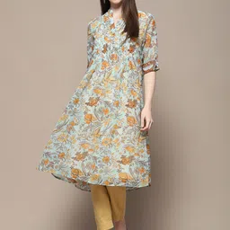 Biba Floral Printed Straight Kurta-picture-29