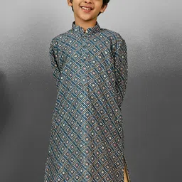 YK Boys Embellished Sequinned Kurta-picture-42