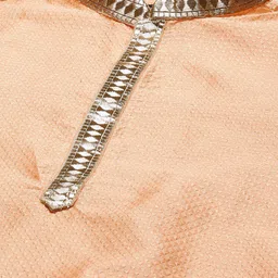 Amodh by Kisah Men Peach-Coloured Solid Kurta image 2