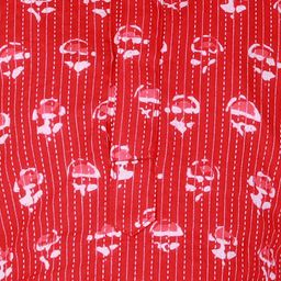 BownBee Boys Red Block Print Kurta image 4