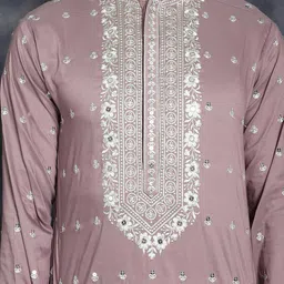 Jompers Mandarin Collar Geometric Printed Kurta image 3