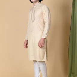 MAAHI FABS Woven Design Thread Work Regular Kurta image 2