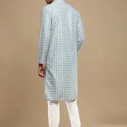 Anouk Geometric Printed Thread Work Kurta image 4