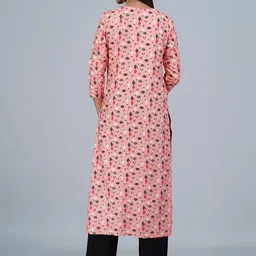 Bachuu Ethnic Motifs Printed Roll Up Sleeves Kurta image 5