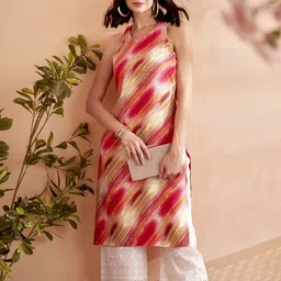 Anouk Women Printed Thread Work Kurta-image-43