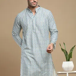 Anouk Geometric Printed Thread Work Kurta-picture-44
