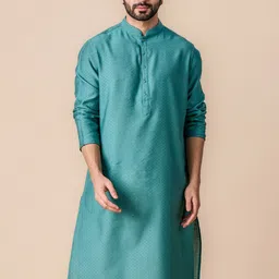 Tasva Woven Design Straight Kurta with Churidar-image-63