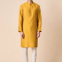 Tasva Mandarin Collar Kurta With Churidar-image-56