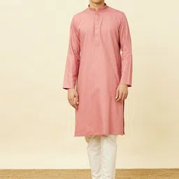 Manyavar Ethnic Motifs Woven Design Straight Kurta With Pyjamas-image-50