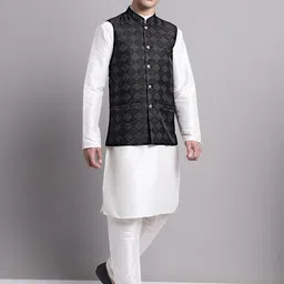 Jompers Regular Kurta & Pyjama With Nehru Jacket-picture-10
