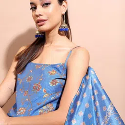 Vishudh Ethnic Motifs Printed Straight Kurti with Sharara With Dupatta image 2