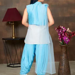 Aarika Girls Selection Of 2 Regular Pure Silk Kurta With Trousers & Dupatta & Jacket image 3