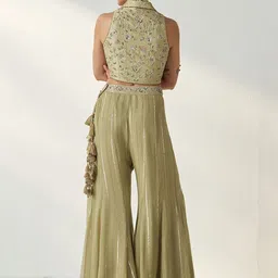 STUDIO BAGECHAA Embellished Top with Palazzos image 4