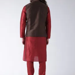 DEYANN Regular Kurta with Pyjamas With Jacket image 5