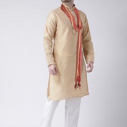 SG LEMAN Woven Design Thread Work Jacquard Kurta with Pyjamas & With Dupatta image 5