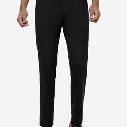 JB STUDIO Men Slim Fit Plain Formal Trousers-image-69