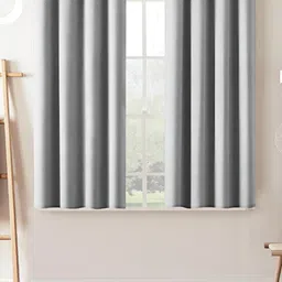 Lunar Days Silver-Toned 2 Pieces Black Out Window Curtains-18