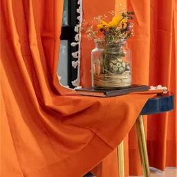 URBAN SPACE Orange Door Curtain-image-92