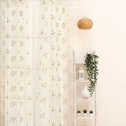 Ariana Beige & Brown Floral Sheer Window Curtain-picture-28