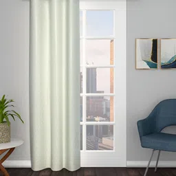 THE CONVERSION Green Abstract Jacquard Room Darkening Long Door Curtain-image-72