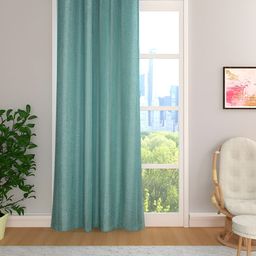THE CONVERSION Sea Green Room Darkening Long Door Curtain-image-37
