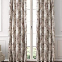 GM White & Brown 2 Pcs Abstract Room Darkening Door Curtain-1