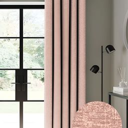 Nefertiti Home Pink 2 Pcs Floral Black Out Door Curtain-image-38