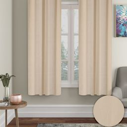 Cortina Cream-Coloured 2 Pieces Black Out Window Curtains-18
