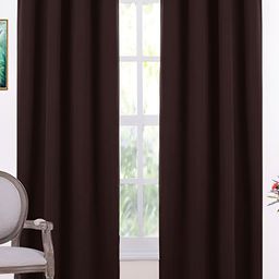 RIDHAAN Brown 2 Pcs Room Darkening Door Curtain-image-18