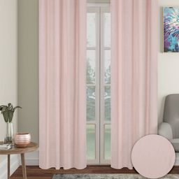 Cortina Pink 2 Pieces Black Out Long Door Curtains-17