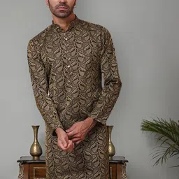 Jompers Men Jacquard Kurta-picture-33