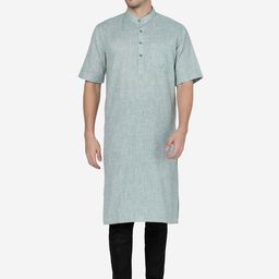 Modi Kurta Striped Band Collar Straight Kurta-image-84