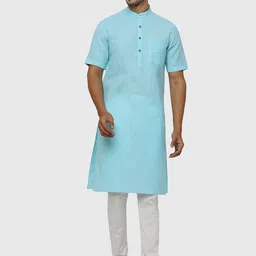 Modi Kurta Men Blue Kurtas-image-18