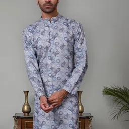 Jompers Men Printed Thread Work Kurta-47
