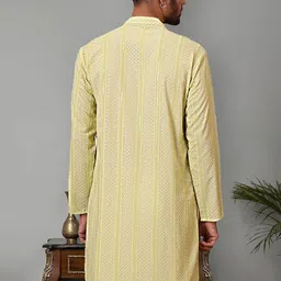 Jompers Men Geometric Thread Work Kurta image 2