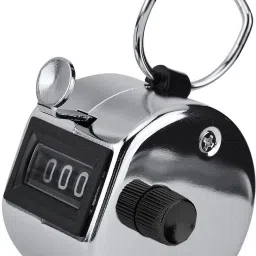 ™ Manual 4 Digit Registers 0-9999 Clicker Counter Chrome Plated Analog Tally Counter-22